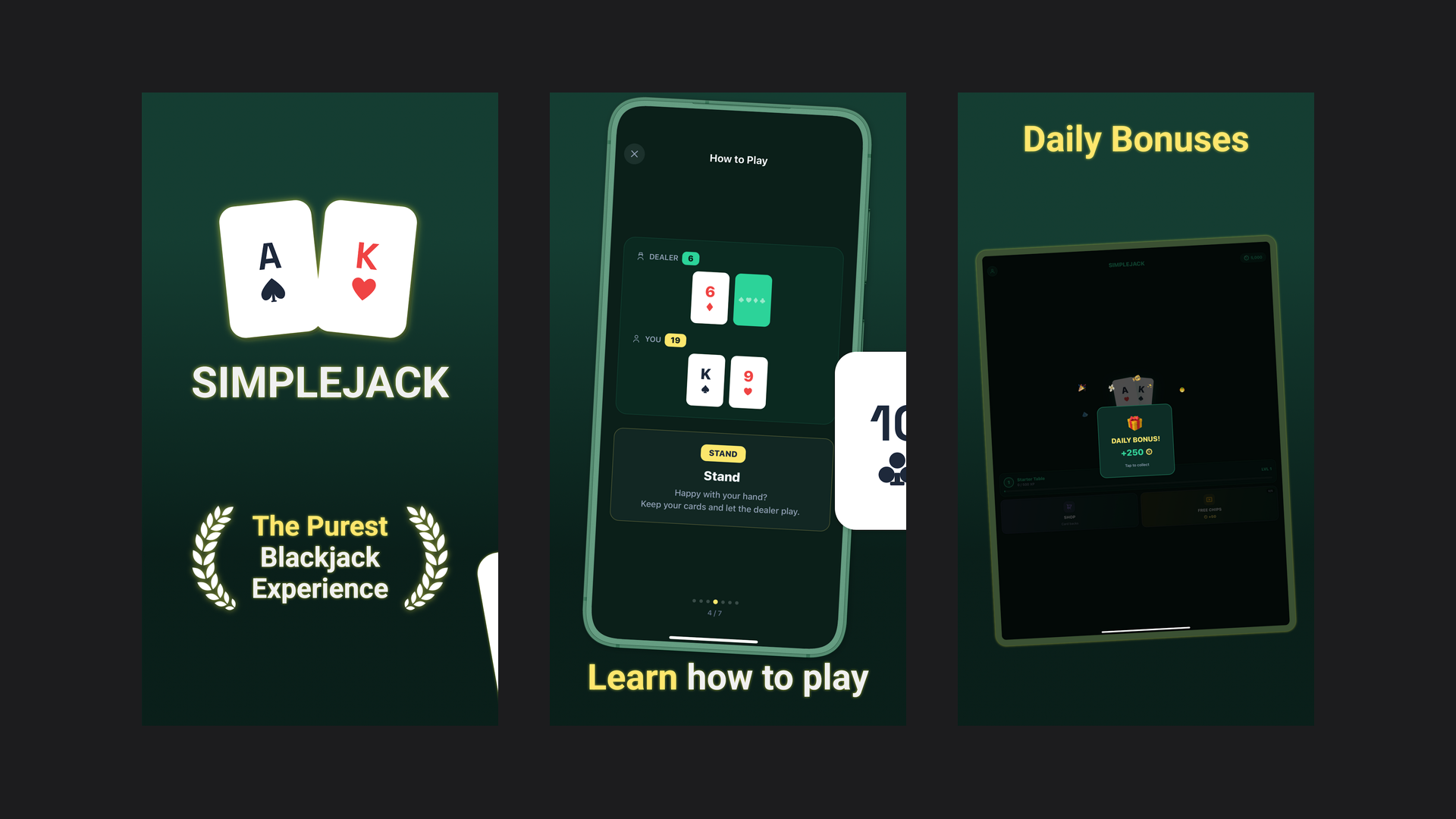 SimpleJack on the iOS and Android app stores