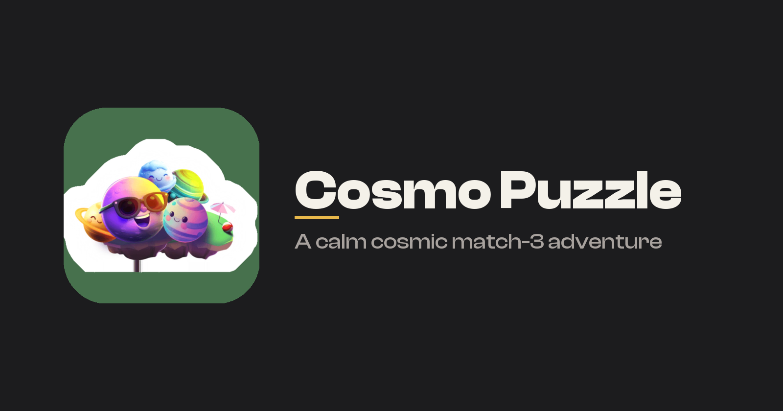 Introducing Cosmo Puzzle: A Calm Cosmic Match-3 Adventure